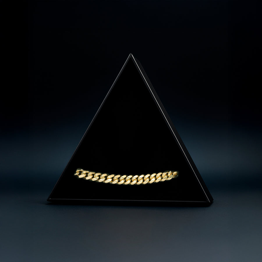 Cuban Link 8mm (Oro Sólido) Pulsera