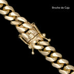 Pulsera Cuban Link 8mm Oro Sólido