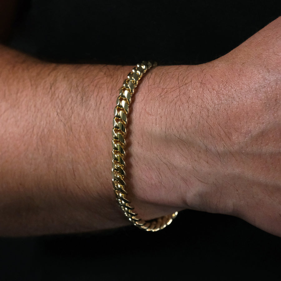 Cuban Link 8mm (Oro Sólido) Pulsera