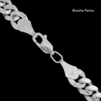 Pulsera Cuban Link 8mm Plata