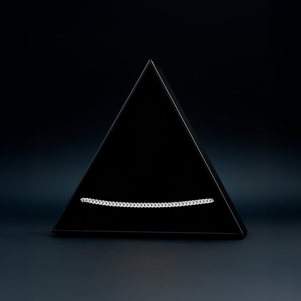 Cuban Link 3mm (Plata) Pulsera