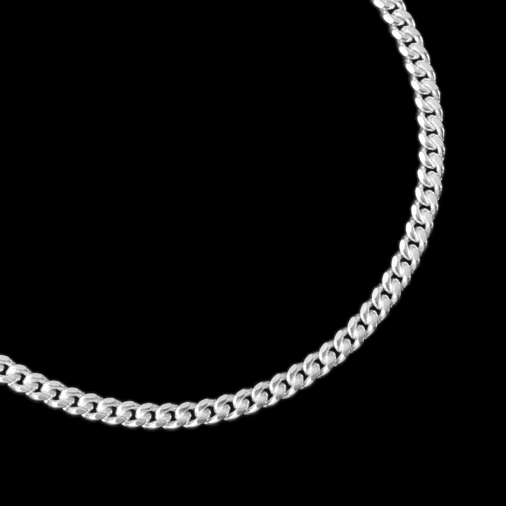 Cuban Link 3mm (Plata) Pulsera