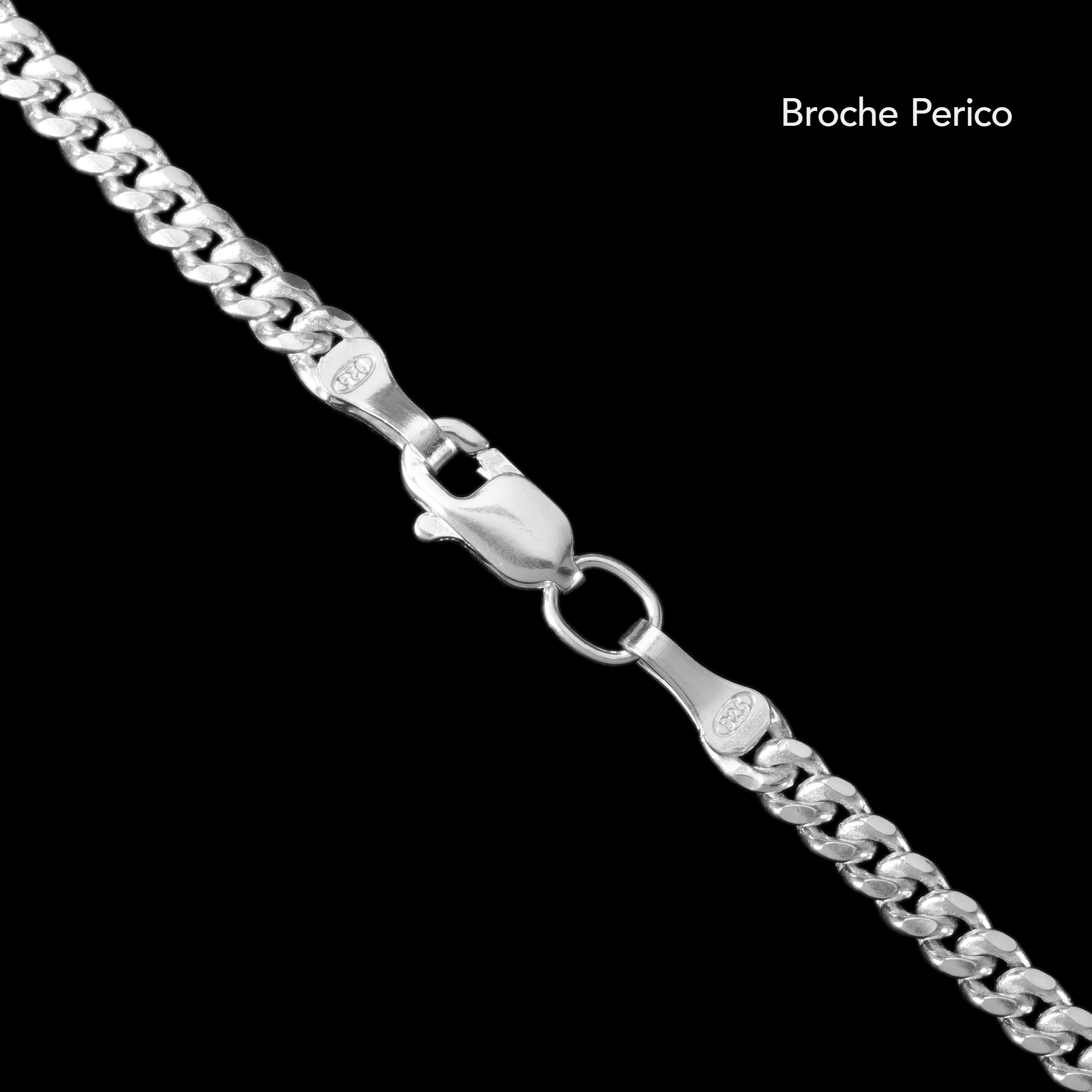 Cuban Link 3mm (Plata) Pulsera