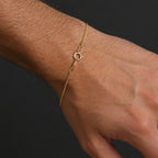 Cuban Link 1mm 14K (Oro Sólido) Pulsera