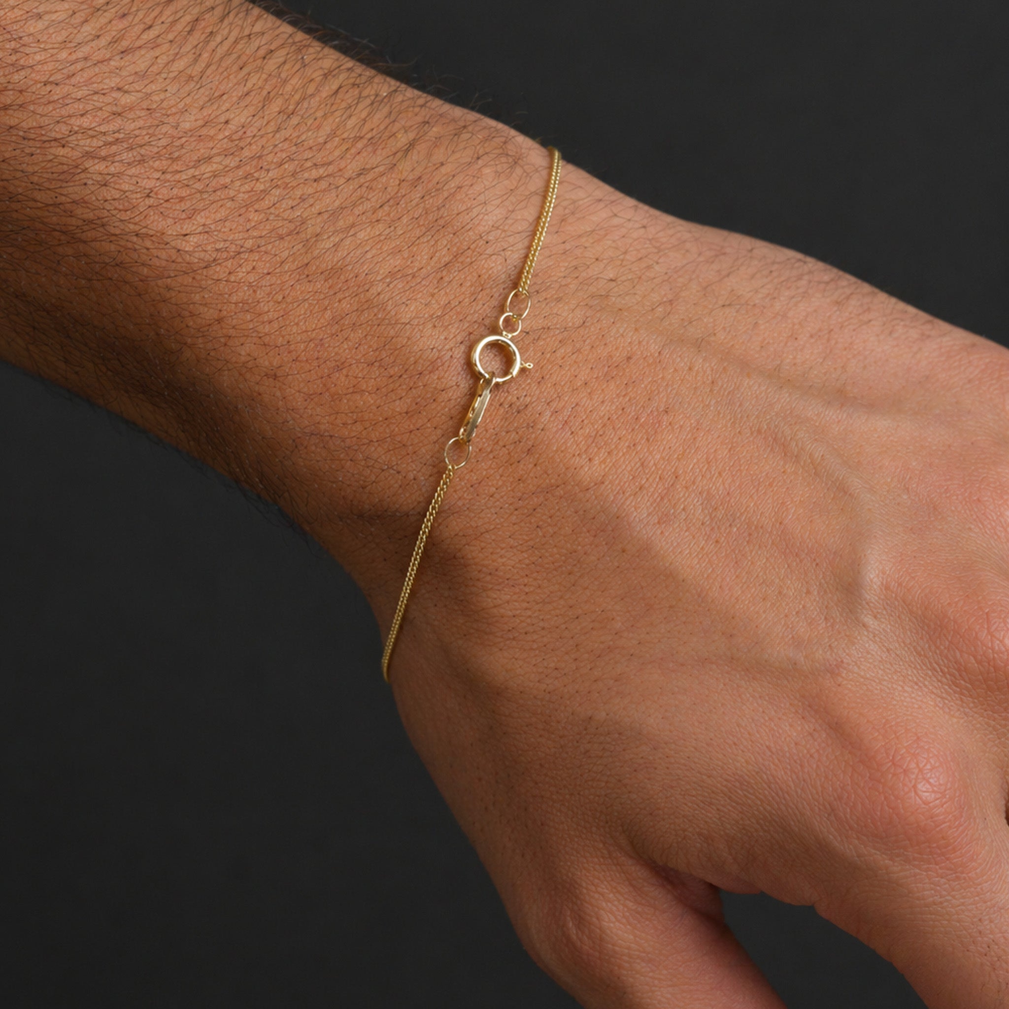Cuban Link 1mm 14K (Oro Sólido) Pulsera
