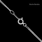 Cadena Cuban Link 1mm Plata