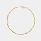 Pulsera Cuban Link 2mm Oro Sólido 14k