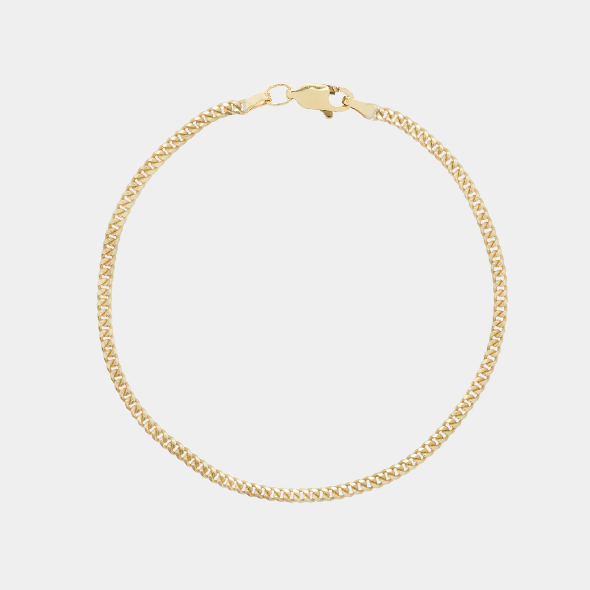 Cuban Link 2mm 14K (Oro Sólido) Pulsera