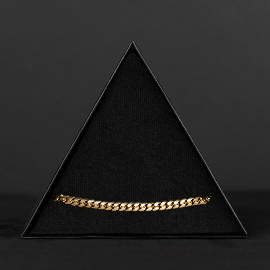 Cuban Link 6mm (Oro Sólido) Pulsera