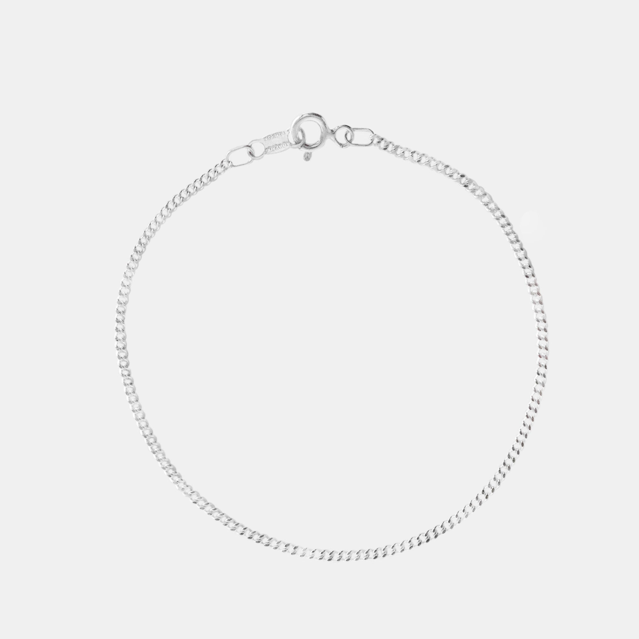 Cuban Link 1mm (Plata) Pulsera