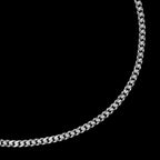 Pulsera Cuban Link 1mm Plata