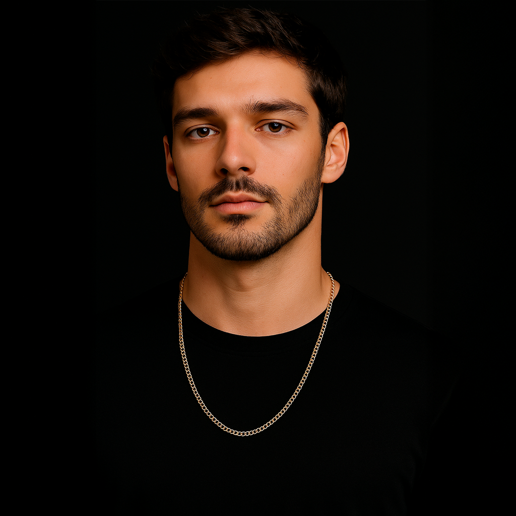 Curb 2mm (Oro Sólido) Cadena