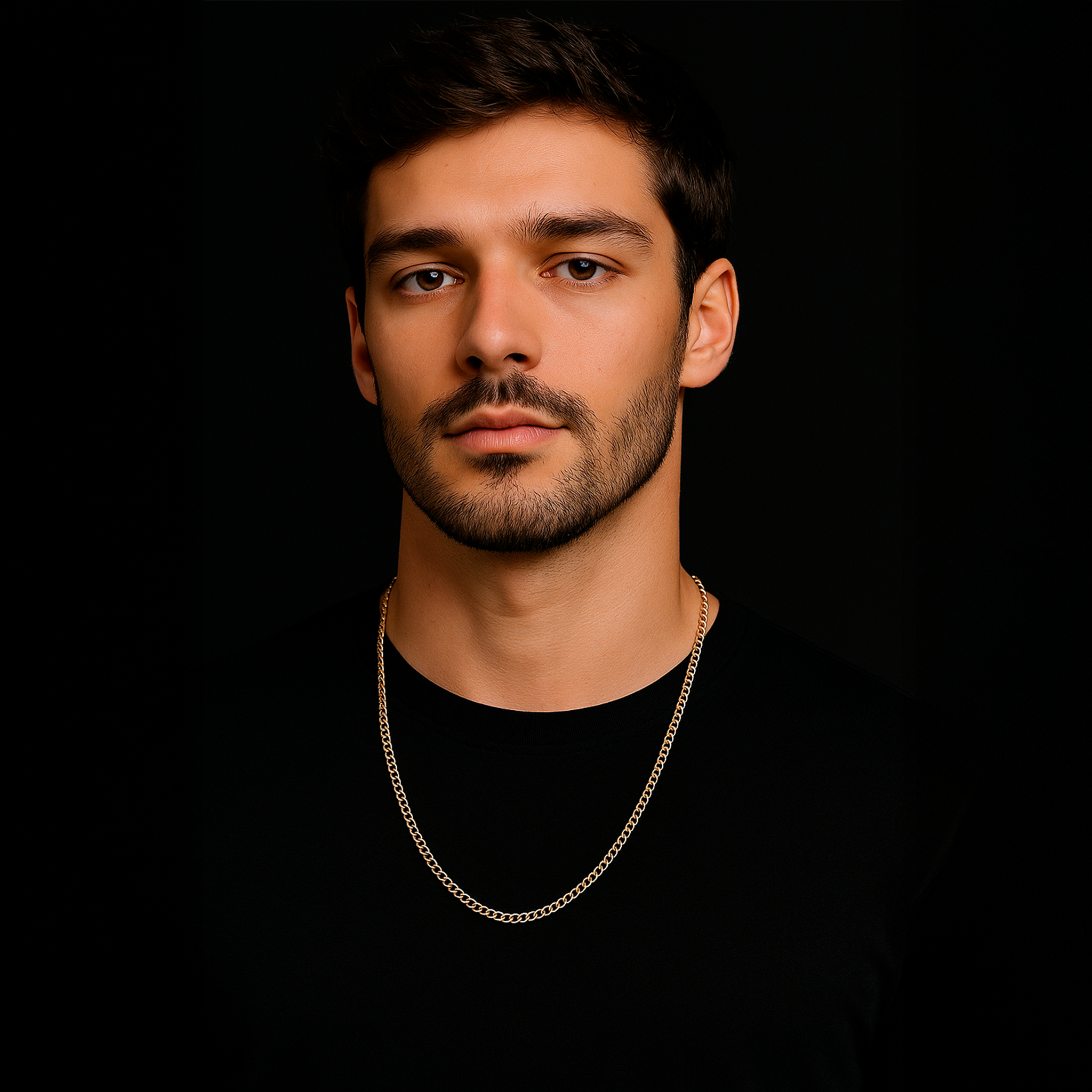 Curb 2mm (Oro Sólido) Cadena