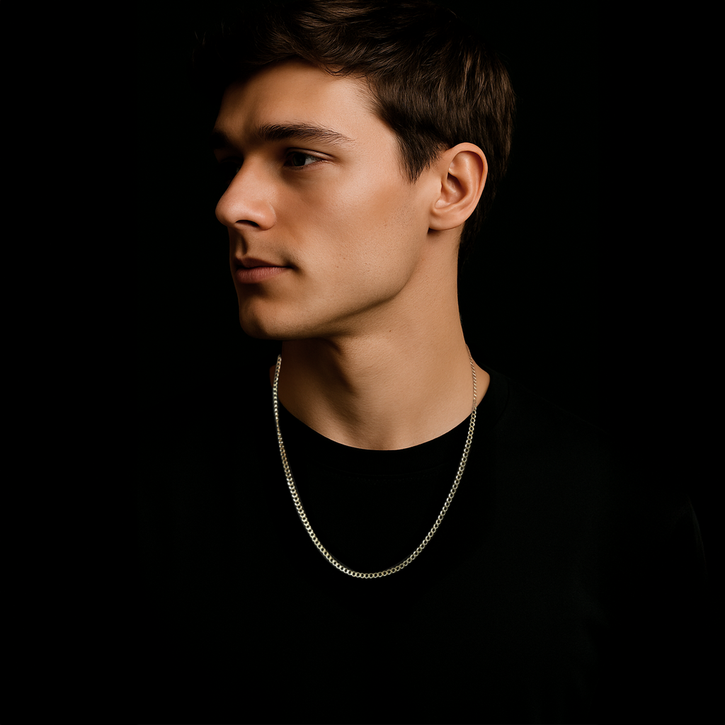 Curb 2mm (Oro Sólido) Cadena