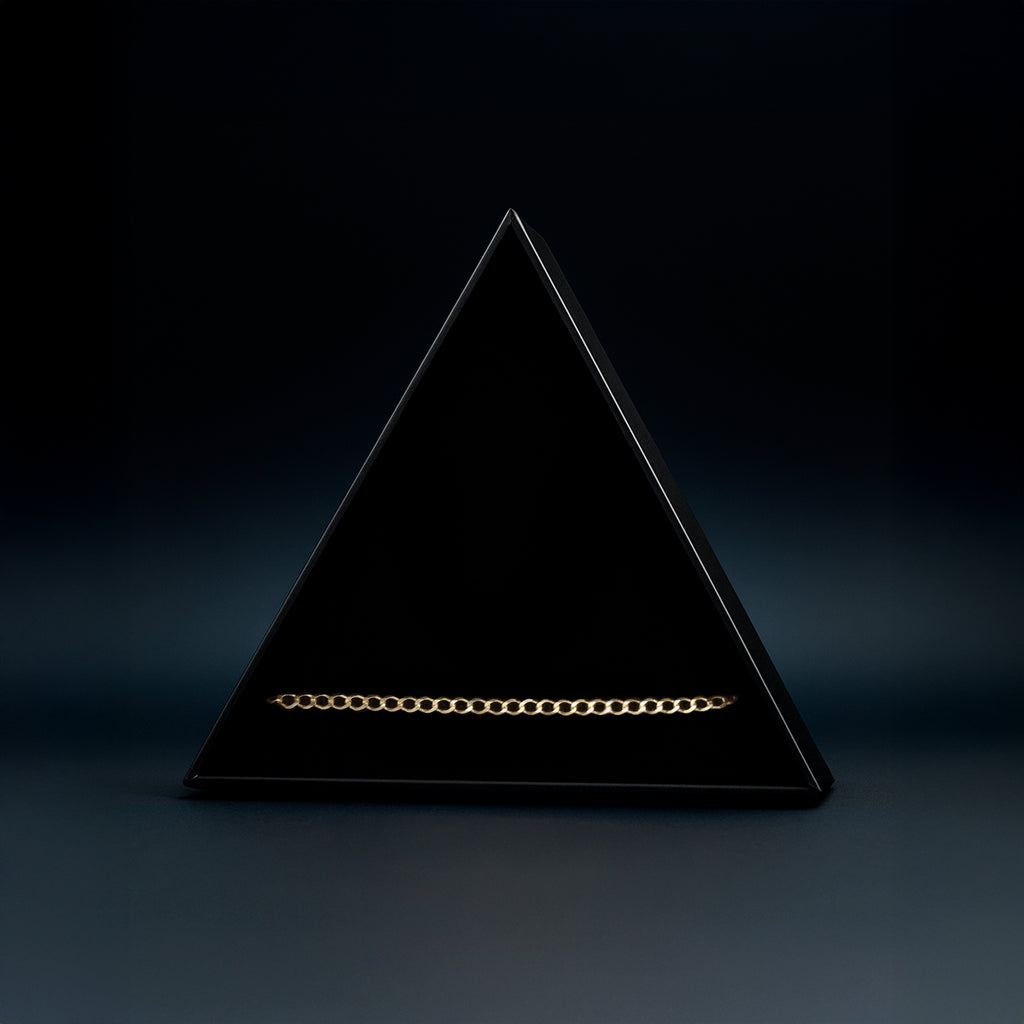 Curb 2mm (Oro Sólido) Pulsera