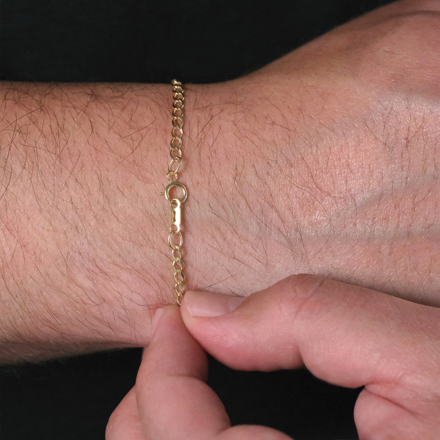 Curb 2mm (Oro Sólido) Pulsera
