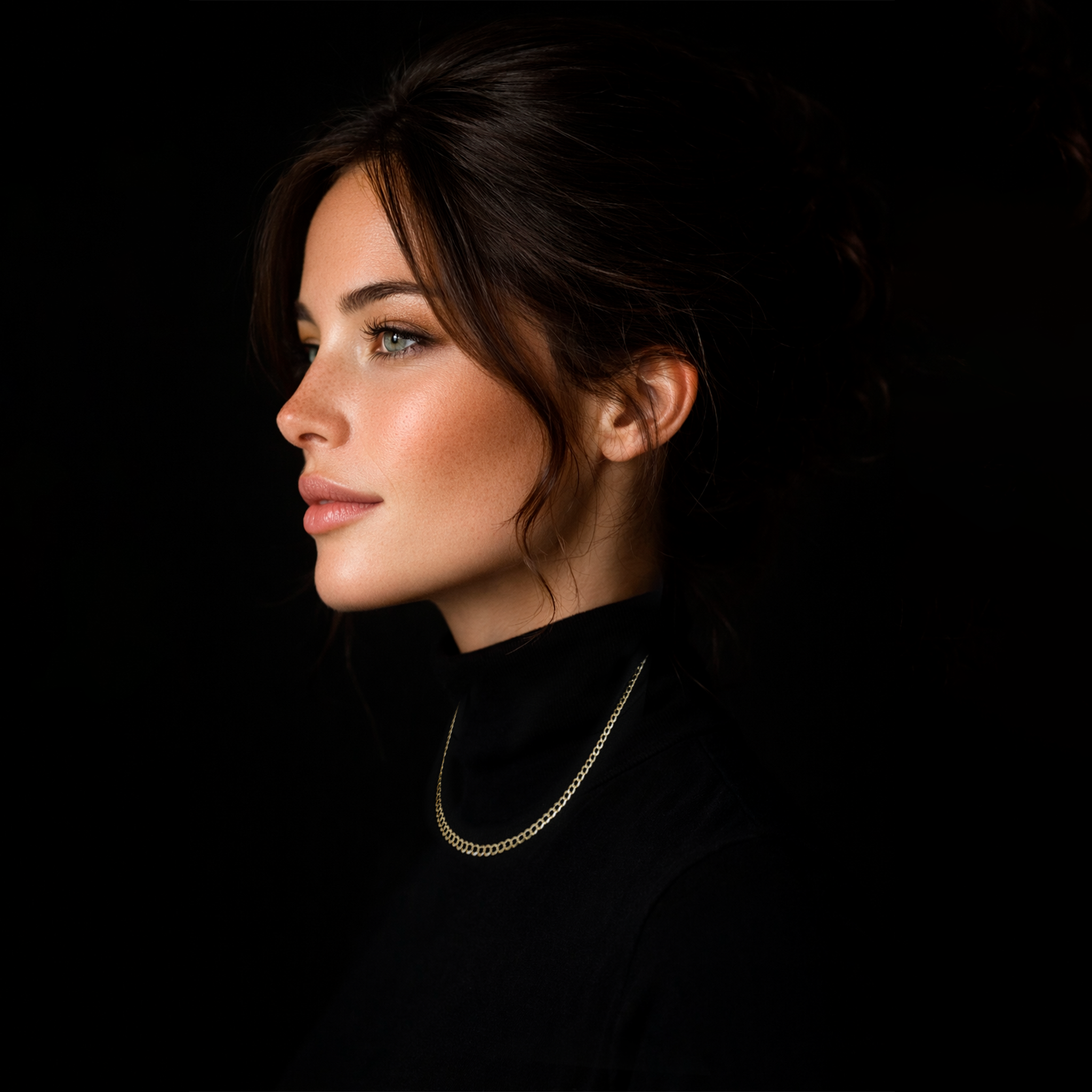 Curb 3mm (Oro Sólido) Cadena