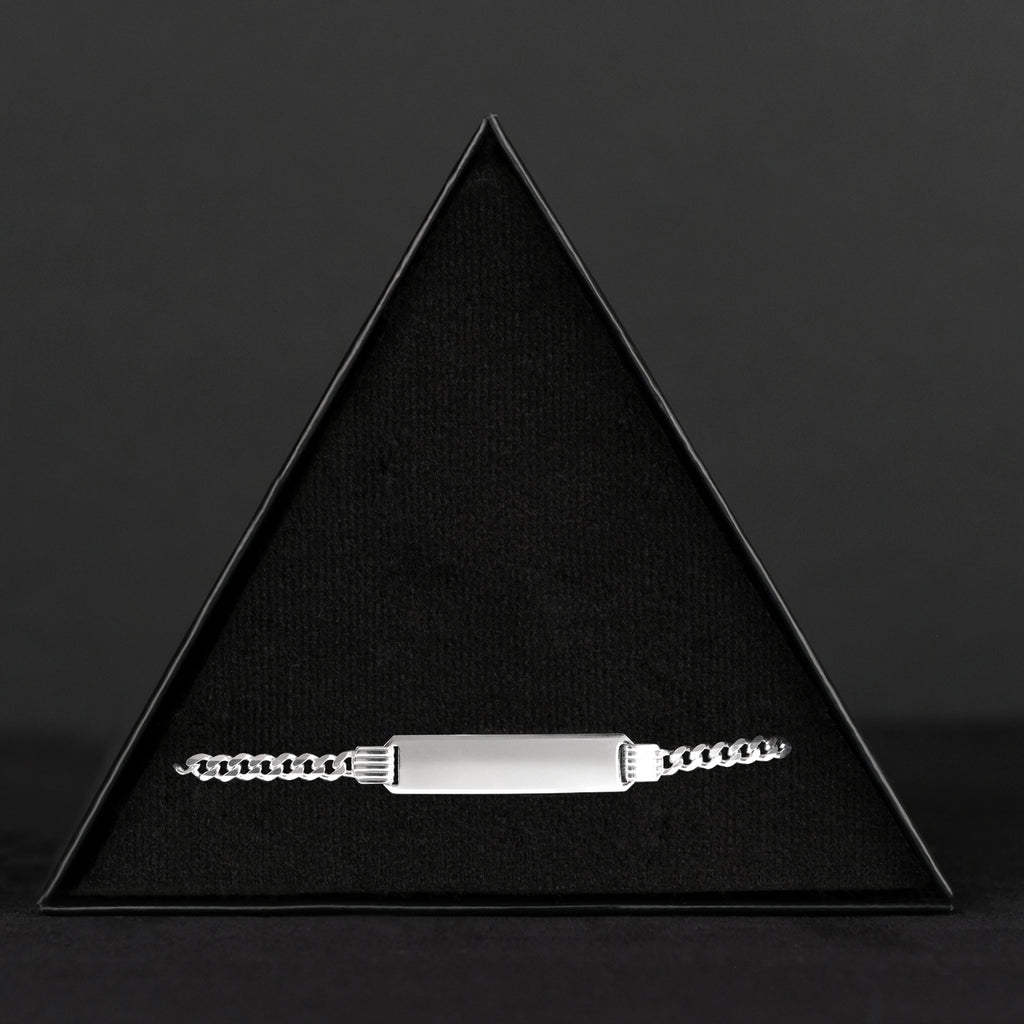 Curb 4mm (Placa 7mm Plata) Esclava