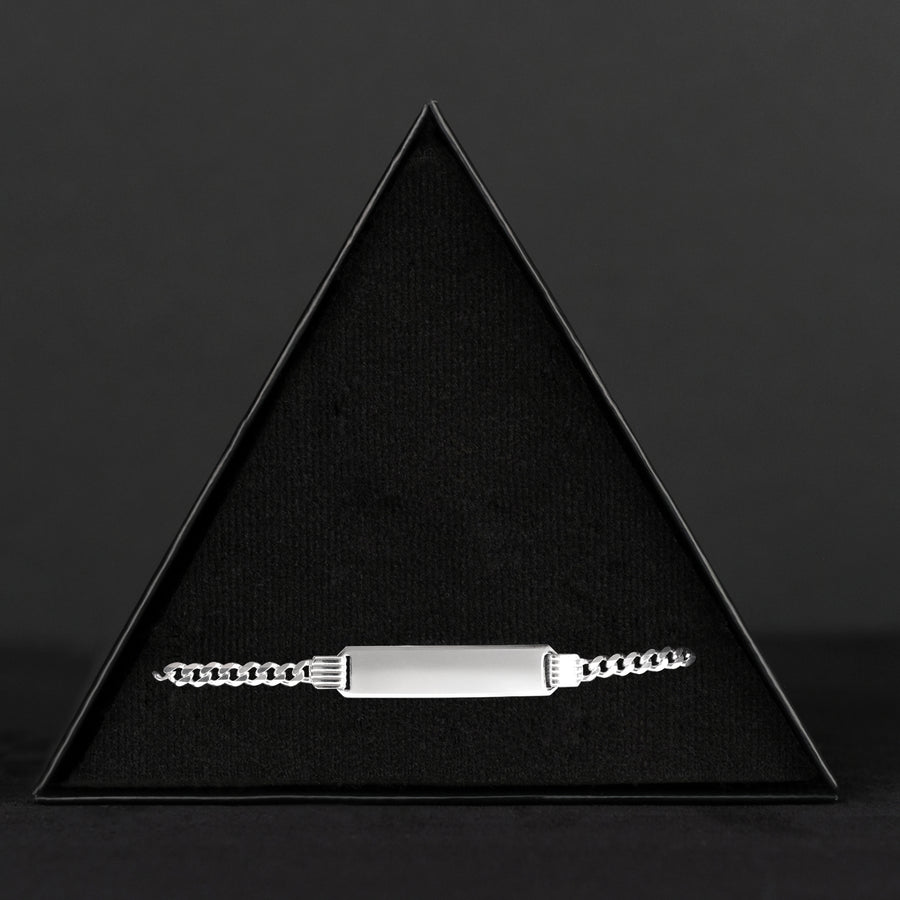Curb 4mm (Placa 7mm Plata) Esclava