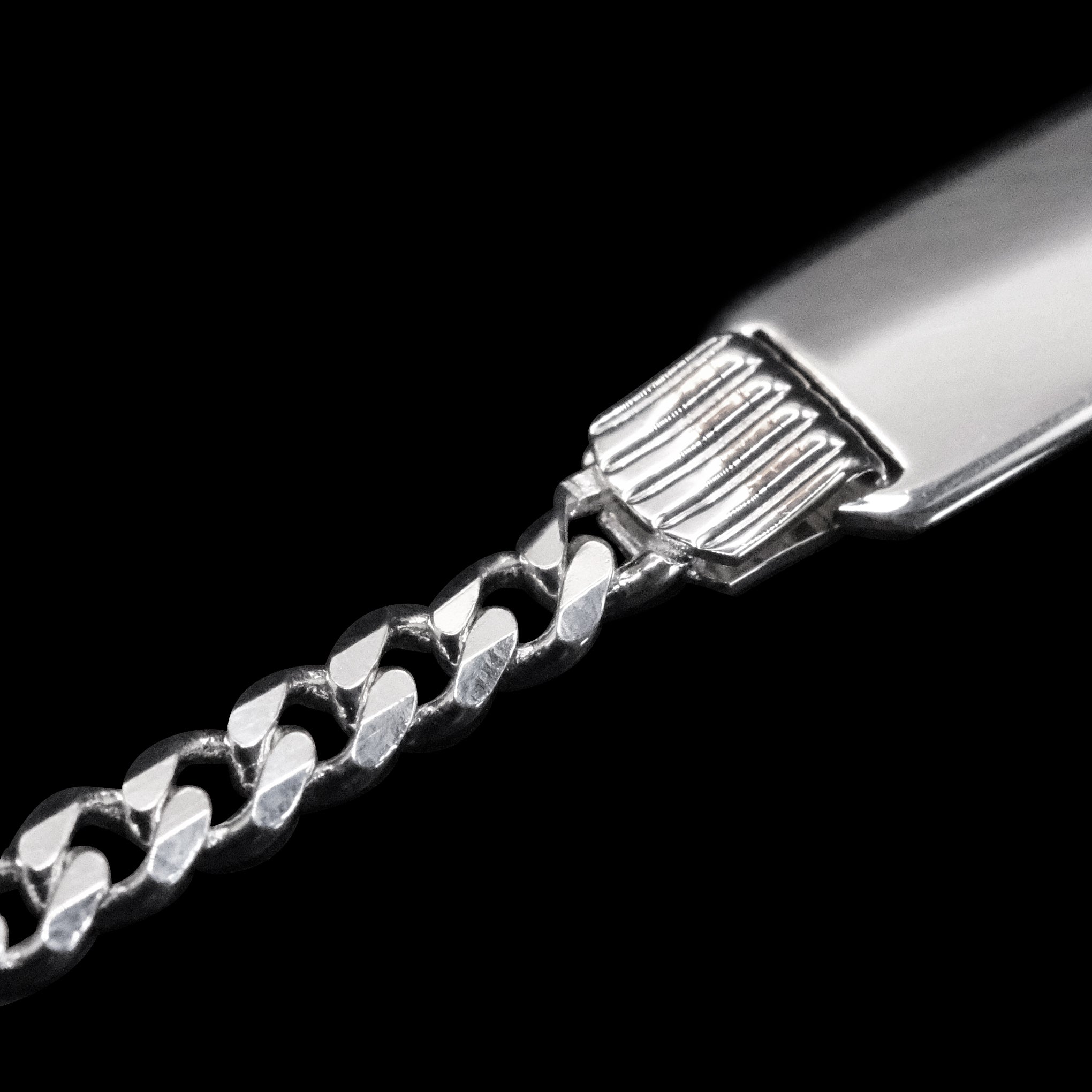 Curb 4mm (Placa 7mm Plata) Esclava