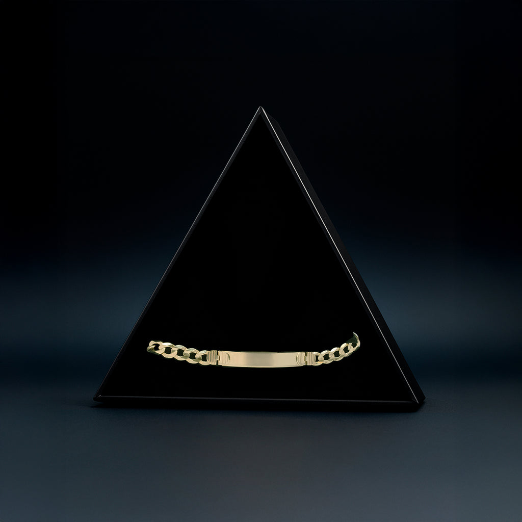 Curb 6mm (Oro Sólido) Placa 5mm Esclava