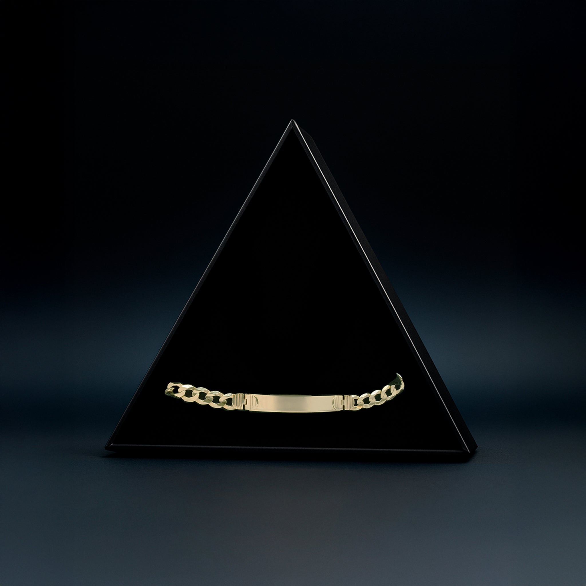 Curb 6mm (Oro Sólido) Placa 5mm Esclava