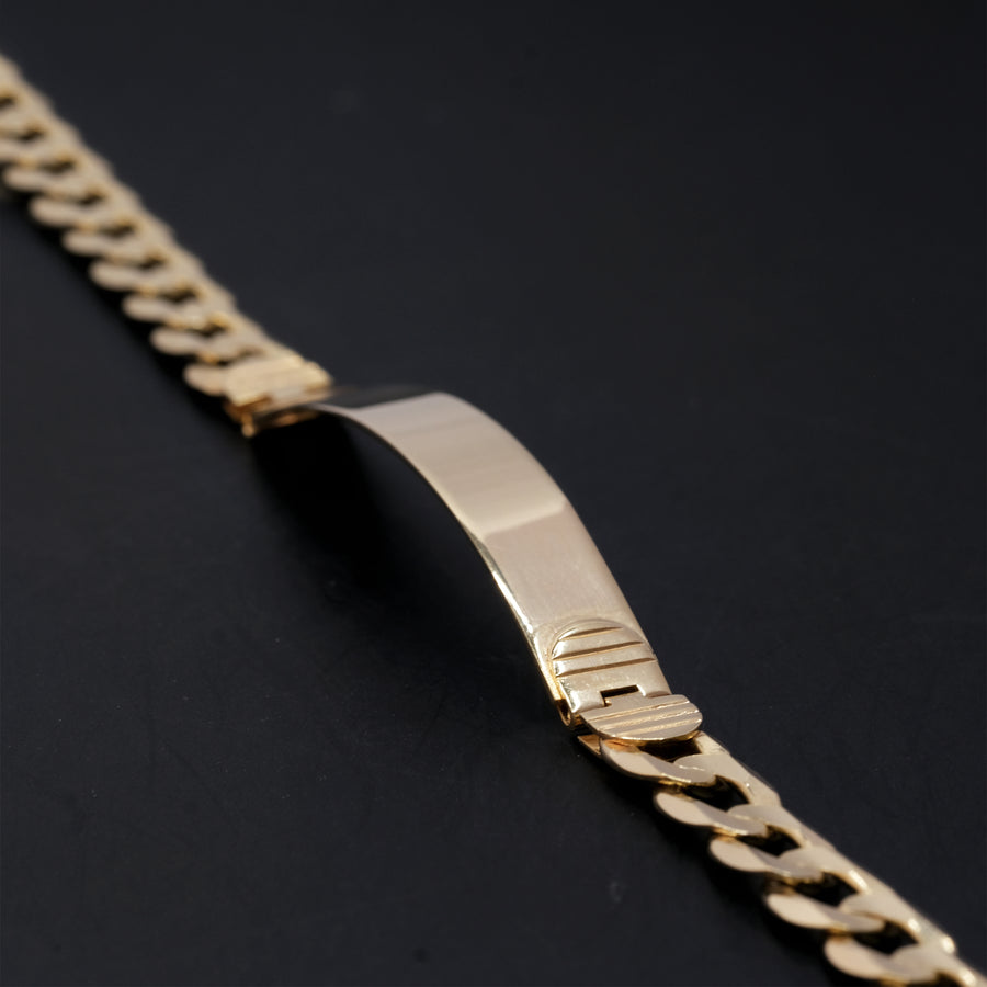 Curb 6mm (Oro Sólido) Placa 5mm Esclava