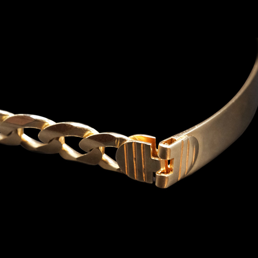 Curb 6mm (Oro Sólido) Placa 5mm Esclava
