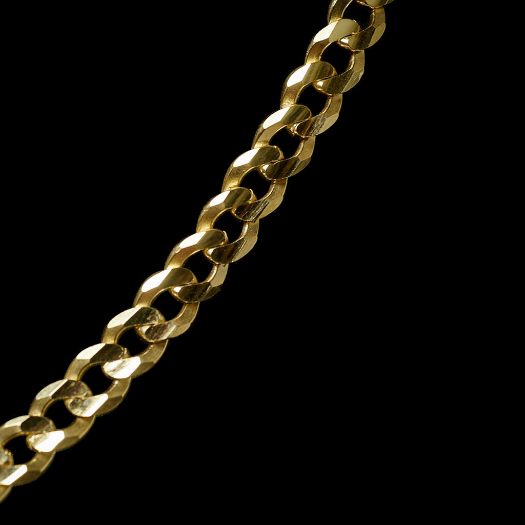 Curb 8mm (Oro Sólido) Cadena