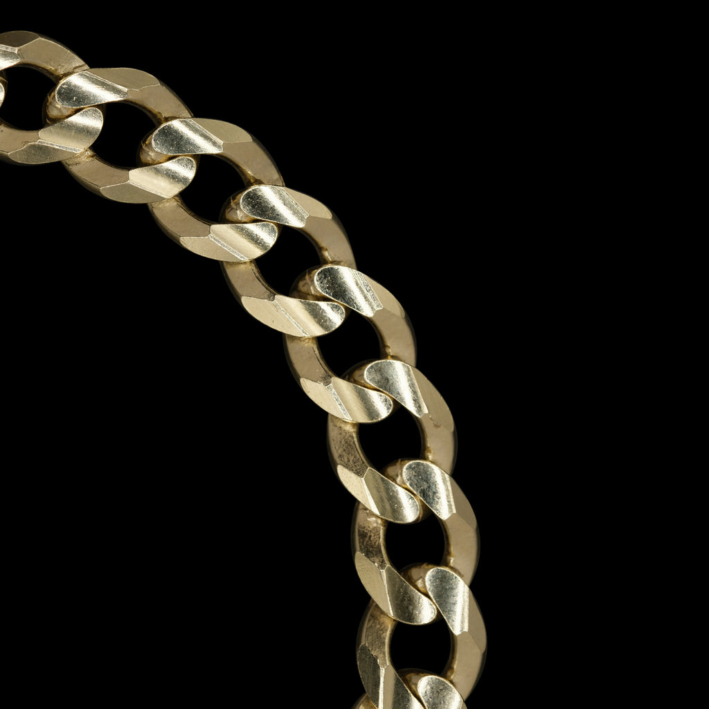 Curb 8mm (Oro Sólido) Pulsera