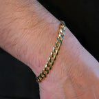 Curb 8mm (Oro Sólido) Pulsera
