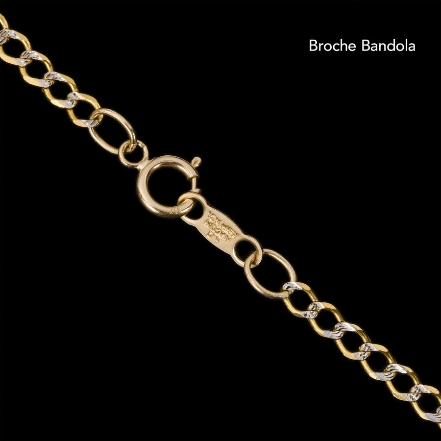 Curb Pavé 3mm (Oro Sólido) Pulsera