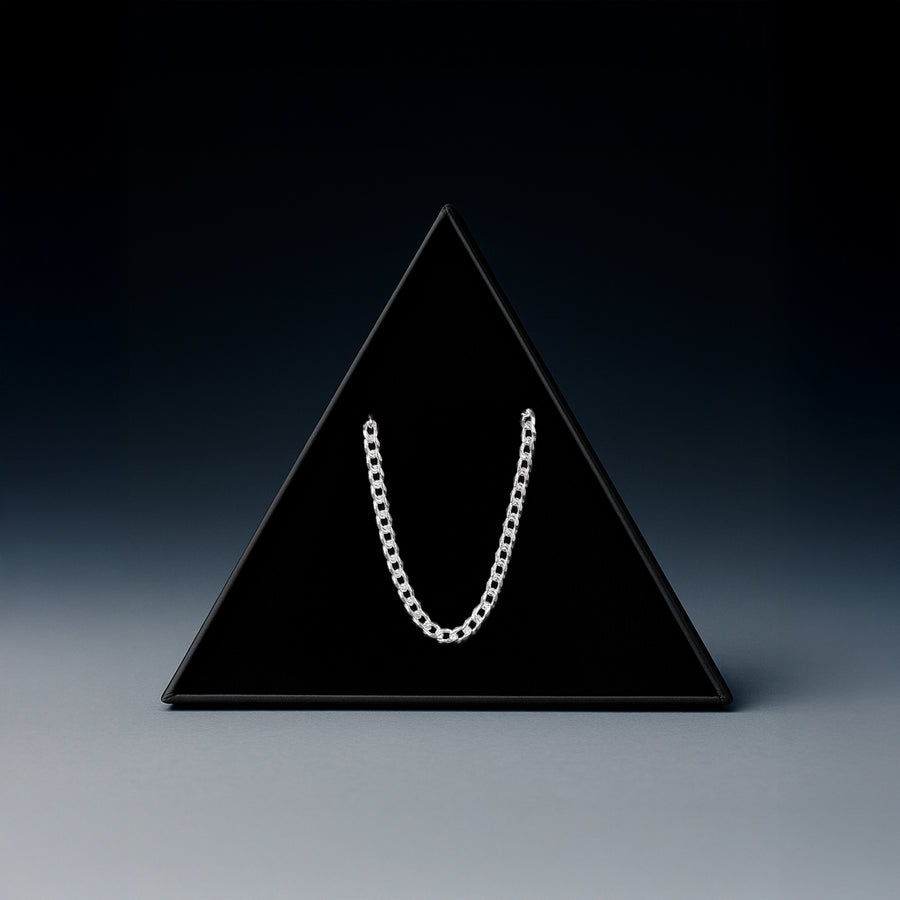 Curb Zegrinada 4mm (Plata) Cadena