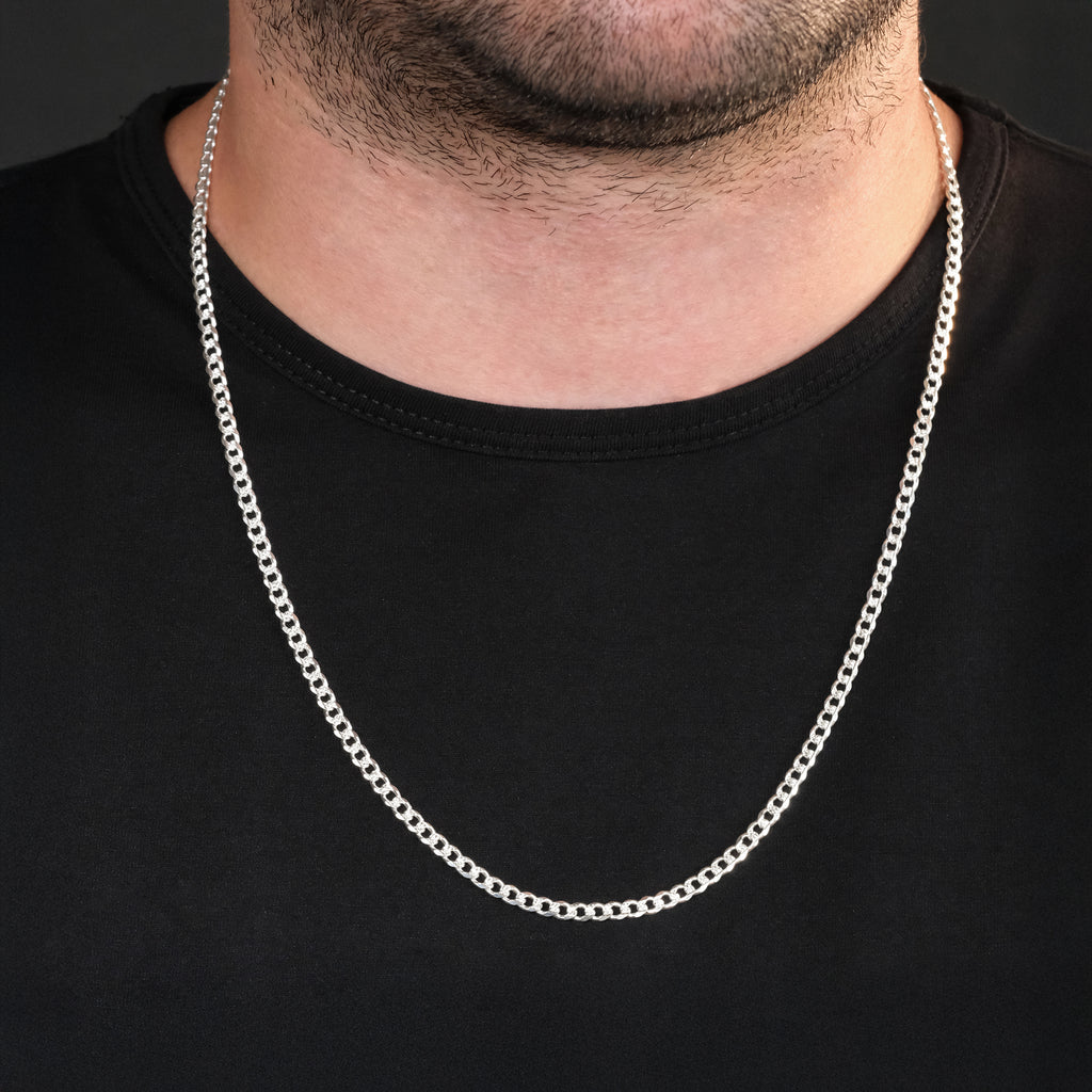 Curb Zegrinada 4mm (Plata) Cadena