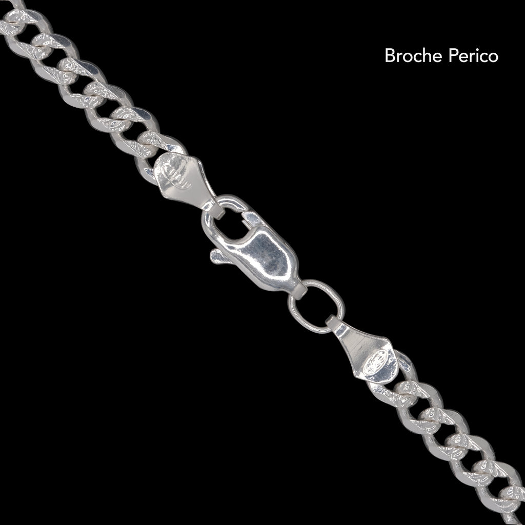 Curb Zegrinada 4mm (Placa Curva 6mm Plata) Esclava