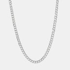 Cadena Curb Zegrinada 5mm Plata