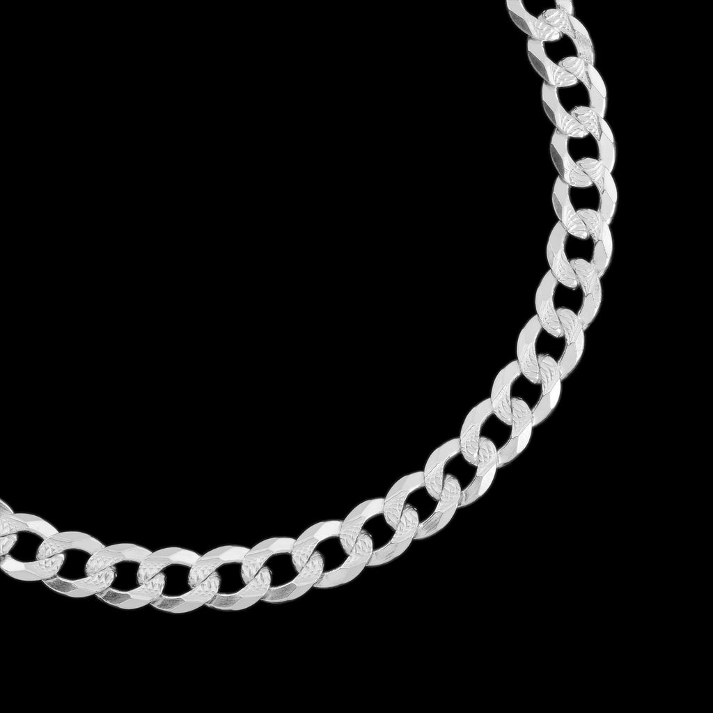 Curb Zegrinada 6mm (Plata) Pulsera