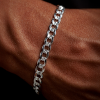 Curb Zegrinada 6mm (Plata) Pulsera