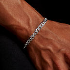 Curb Zegrinada 6mm (Plata) Pulsera