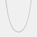 Cadena Curb Zegrinada 3mm Plata