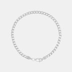 Pulsera Curb Zegrinada 3mm Plata