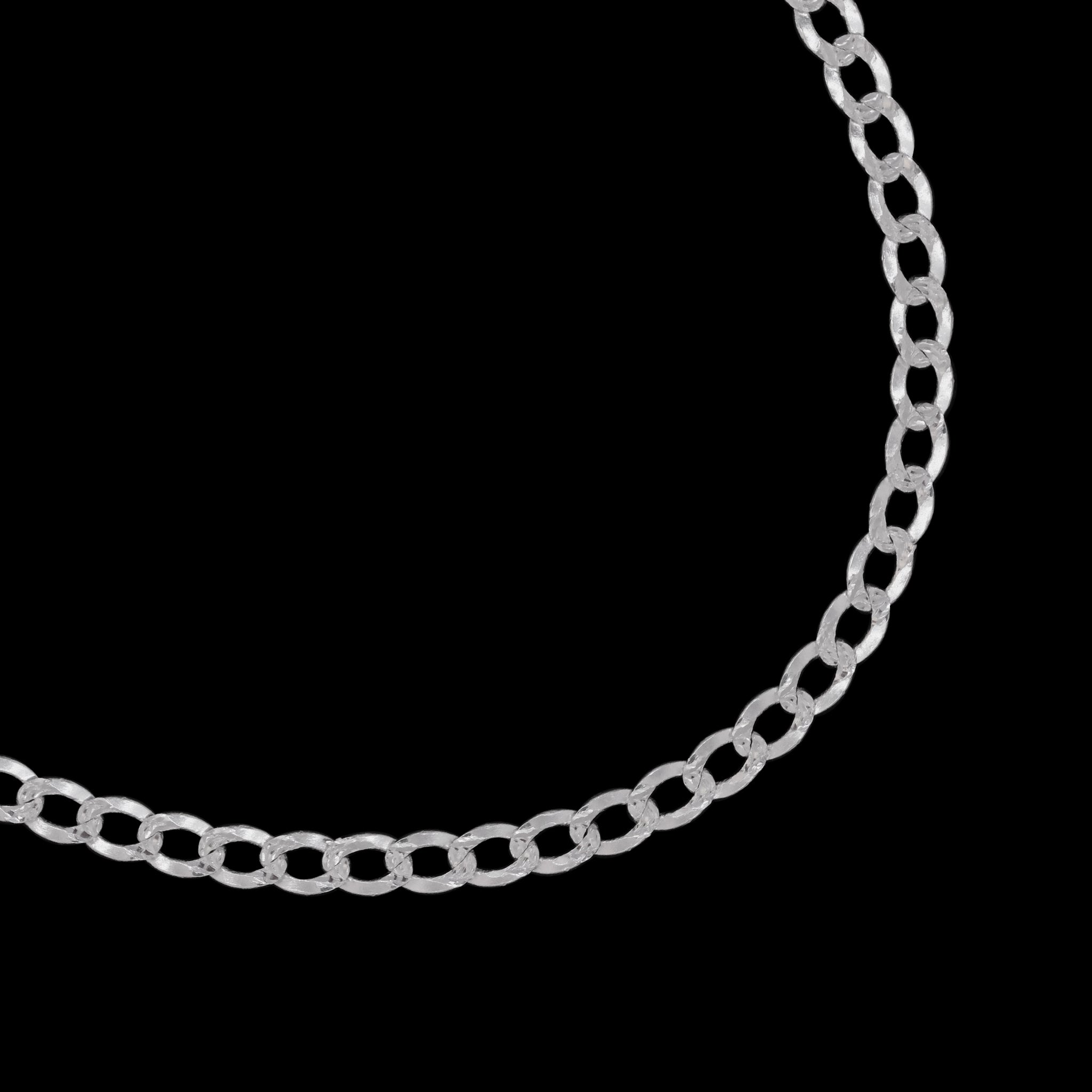 Curb Zegrinada 3mm (Plata) Pulsera