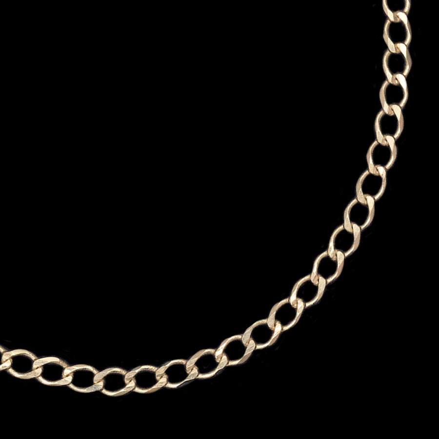 Curb 2mm (Oro Sólido) Cadena