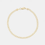 Pulsera Curb 3mm Oro Sólido