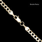 Pulsera Curb 4mm Oro Sólido