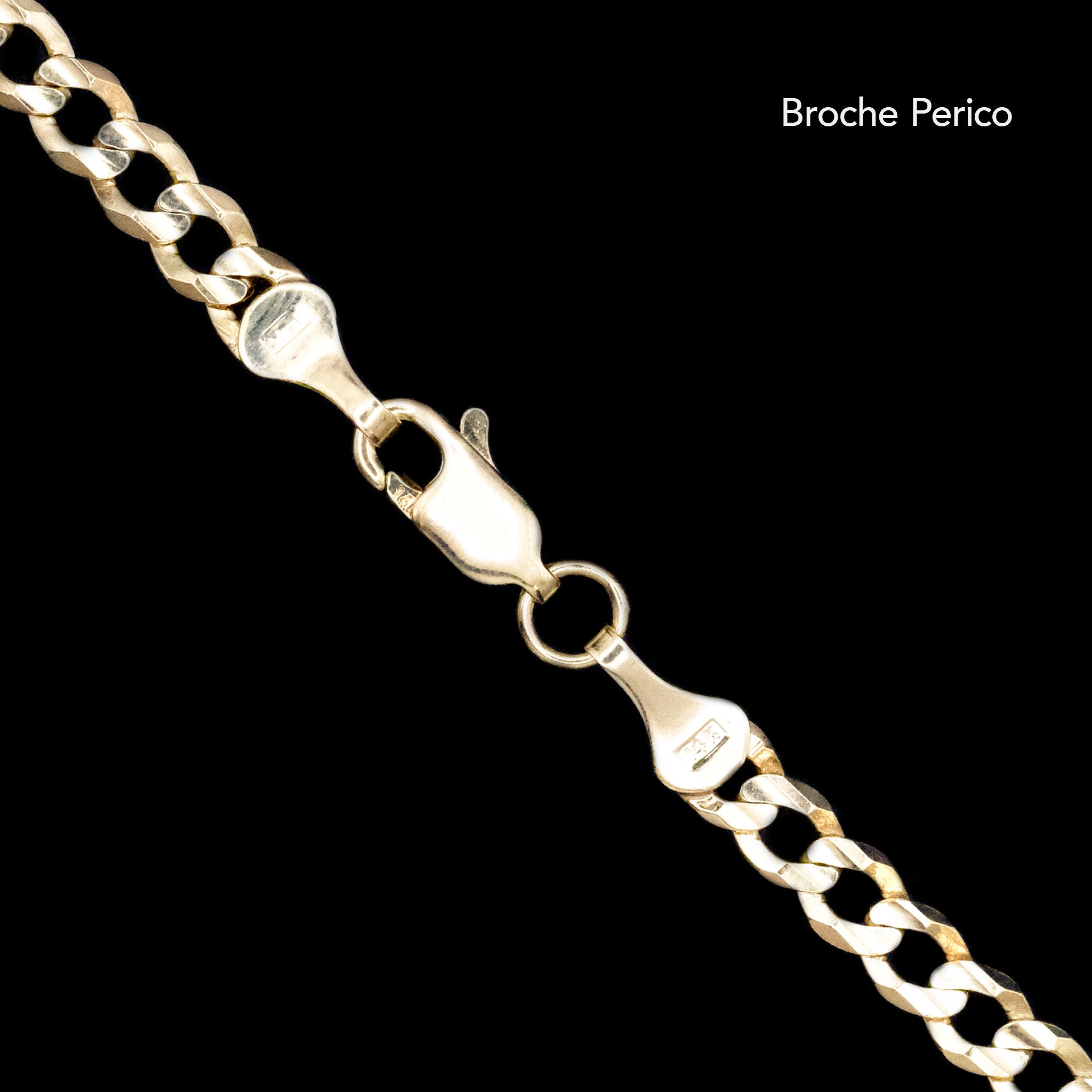 Curb 4mm (Oro Sólido) Pulsera