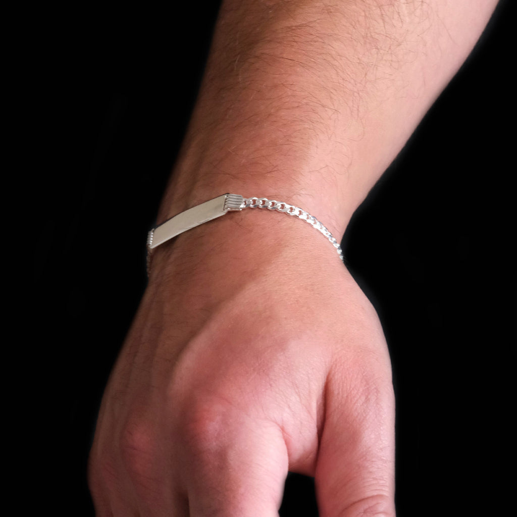 Curb 4mm (Placa 7mm Plata) Esclava