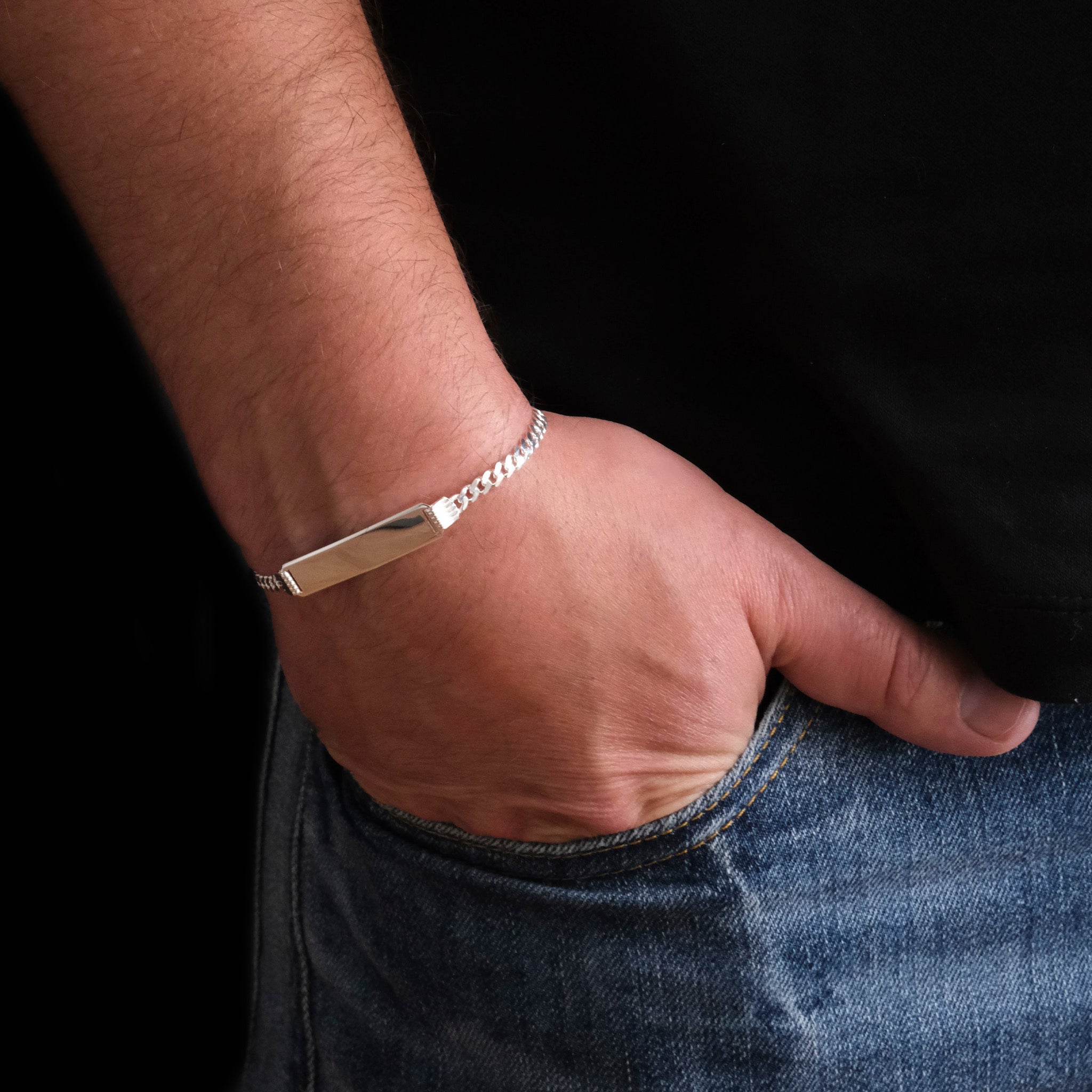 Curb 4mm (Placa 7mm Plata) Esclava