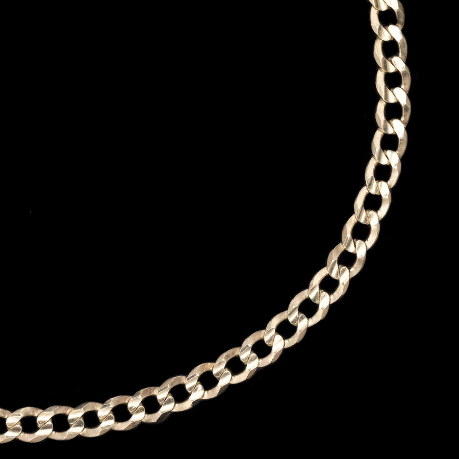 Curb 4mm (Oro Sólido) Cadena