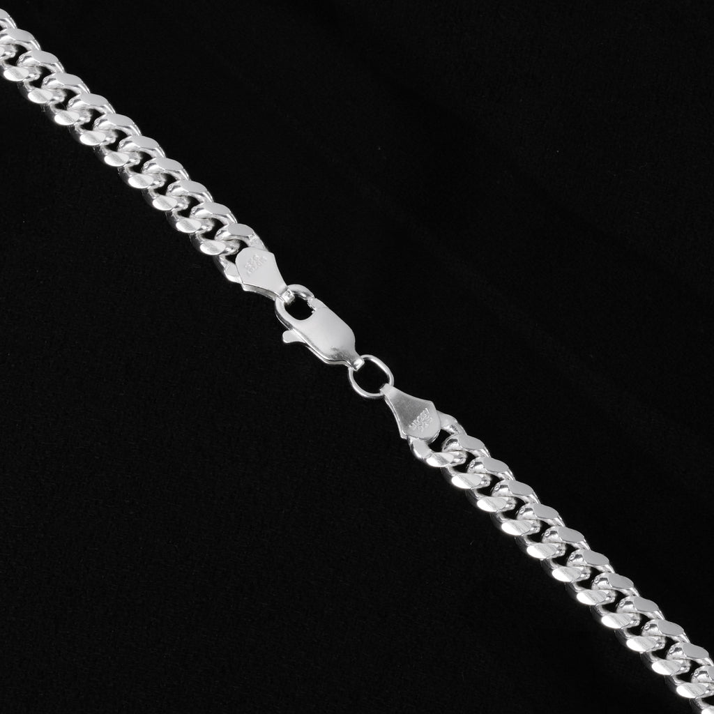 Cuban Link 5mm (Plata) Pulsera